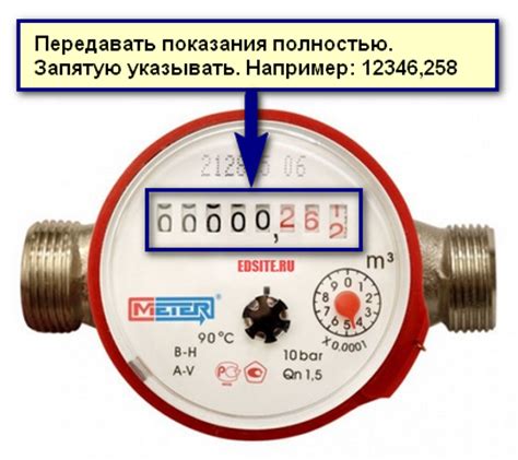 Какие цифры писать в показаниях счетчика воды?