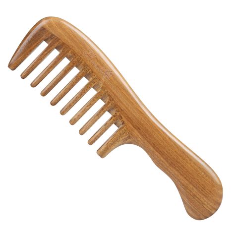 buy breezelike hair comb  detangling wide tooth wood comb