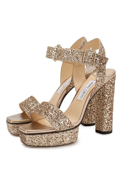 Женские золотые босоножки maie JIMMY CHOO купить в интернет-магазине ...