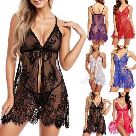 Lace-Nightdress-Sexy-Mesh-Hollow-Out-Nightdress-Hot-Sleepwear-Nightgown