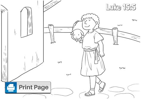 Parable of the Lost Sheep Coloring Pages (Free Printables) – ConnectUS