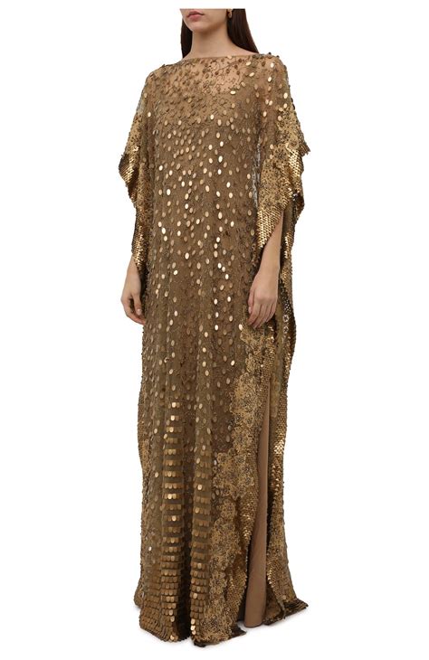 Женское золотое платье VALENTINO — купить в интернет-магазине ЦУМ, арт ...