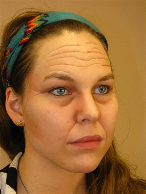 Old Age Makeup Test: Use Ben Nye base, highlight, and shadow cream ...