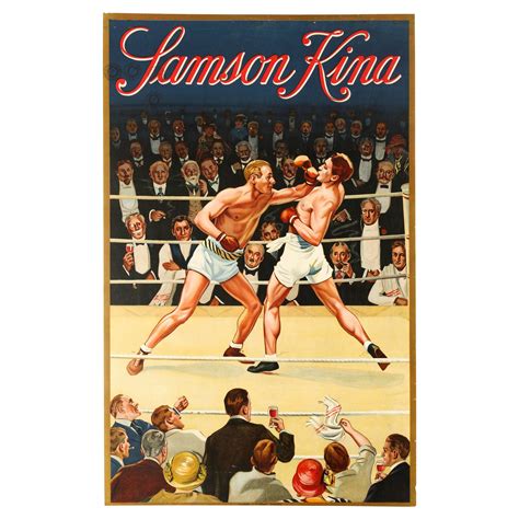 Original Vintage Sport Poster for an Amateur Boxing Competition For