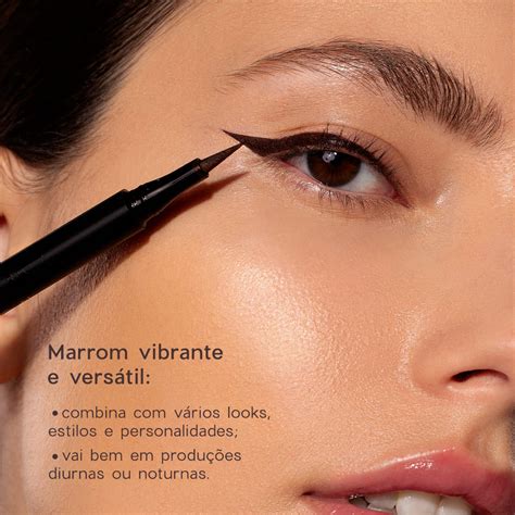 Delineador Em Caneta - Caneta Delineadora Marrom - Line My Eyes Océane Edition 1,2ml - Océane