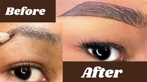 HOW TO DRAW AN EYEBROW TUTORIAL FOR BEGINNERS - YouTube