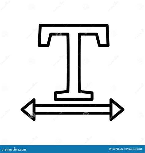 width icon vector sign  symbol isolated  white background stock