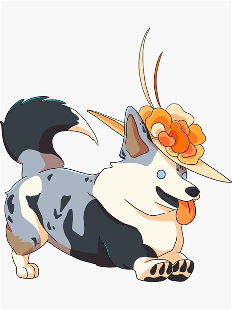"Fancy Cardigan Corgi" Sticker by VictoriaHamre | Redbubble