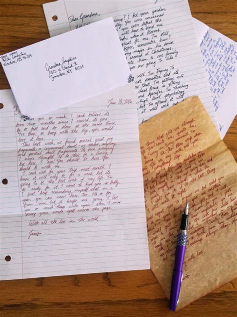reasons   write  handwritten letters