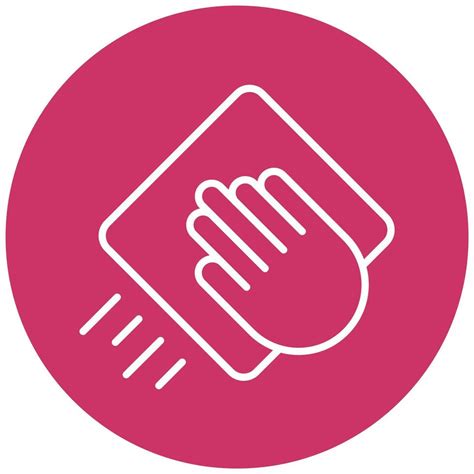 wipe icon style  vector art  vecteezy