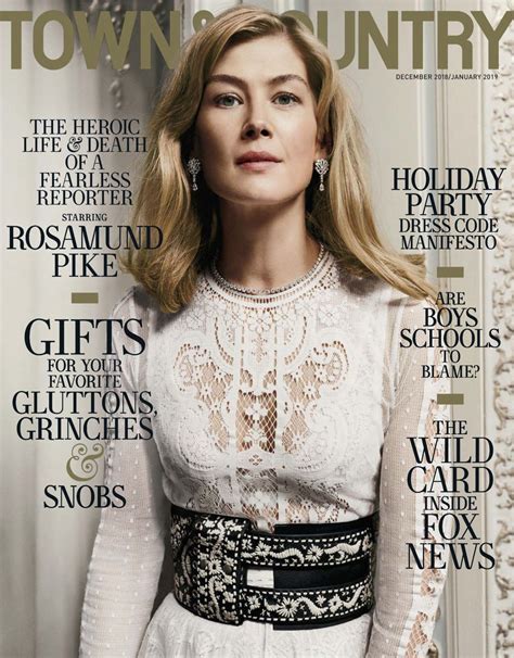 ROSAMUND PIKE in Town & Country Magazine, December 2018/January 2019