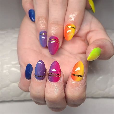 45+ Rainbow Ombre Nails To BRIGHTEN Your Day - TheFab20s
