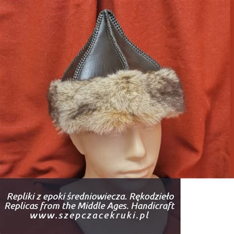 Leather cap. (Kopia) - Repliki wczesne średniowiecze. Repliki ...