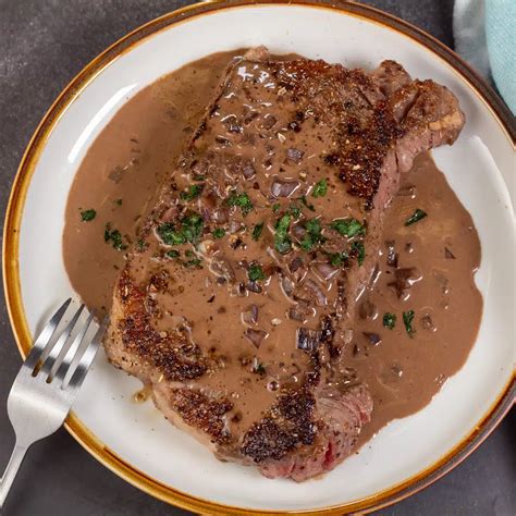 Best Steak au Poivre: Easy Steak Dinner With Creamy Sauce
