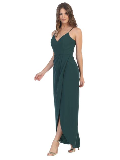 Blush High Low Bridesmaids Chiffon Dress - Formal Dresses & Gowns