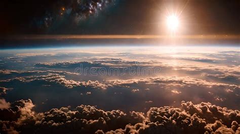 Timelapse View of Earth, Clouds, and Sun from Outer Space: Endless Loop ...