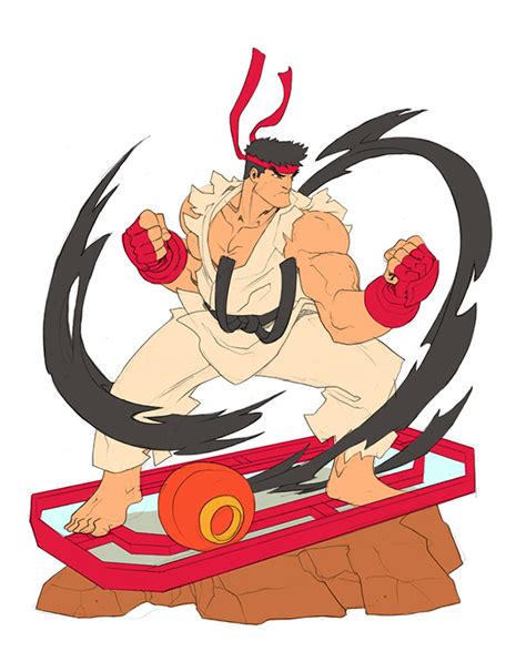 Ryu Statue From Start to Finish on Behance