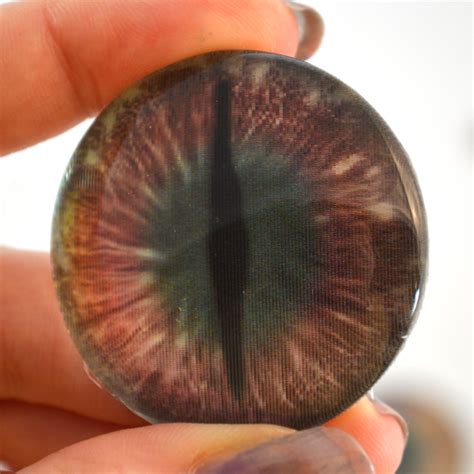 Two-Toned Holographic Color Changing Dragon Glass Eyes – Handmade Glass