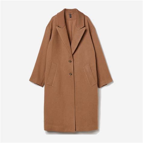 Пальто осеннее женское H&M XAZ343537NZLJ M Светло-коричневое ...