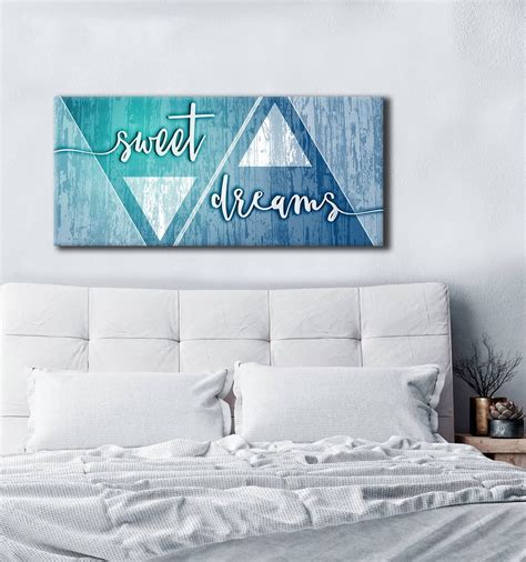Bedroom Wall Art: Sweet Dreams Large Wall Art 2 Sizes Available (Wood ...
