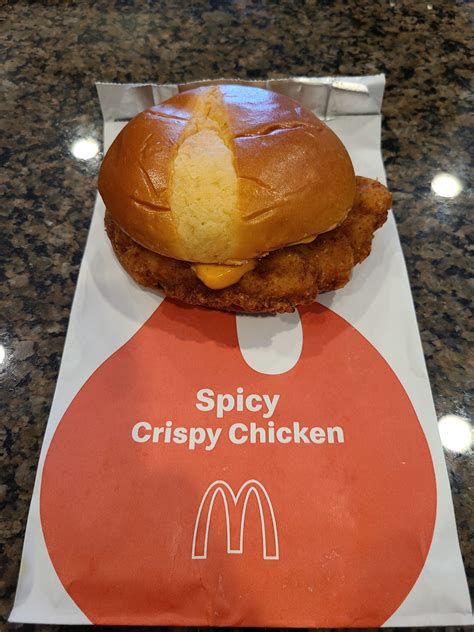 mcdonalds spicy crispy chicken sandwich spicy hot sauce