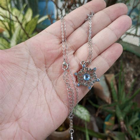 DISNEY Frozen SNOWFLAKE Necklace, Babies & Kids, Babies & Kids Fashion ...