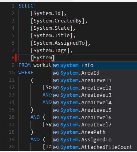 WIQL editor extension For Azure DevOps • Codewrecks