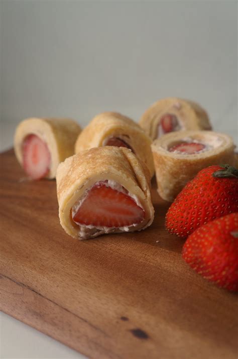 strawberry crepe roll recipe sumopocky handcrafted bakes