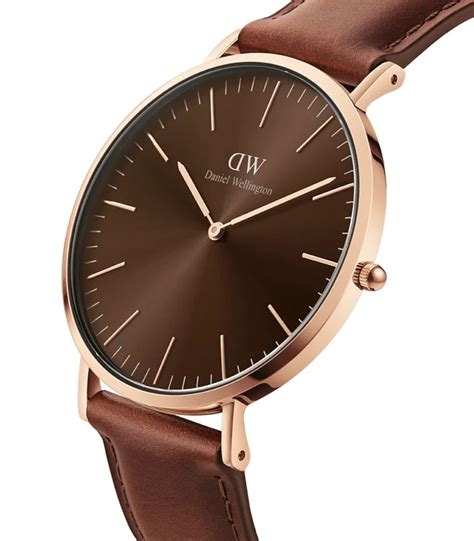 daniel wellington orologio uomo classic st mawes amber mm dw