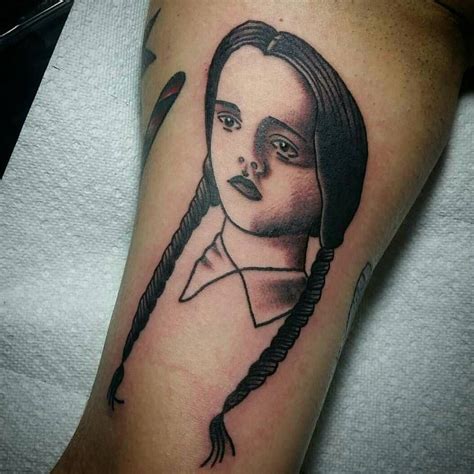 wednesday addams tattoo tattoo ideas  inspiration davidpedigoart