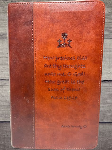 Personalized Leather Bibles: Timeless Craftsmanship and Custom Engravi