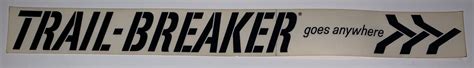 Decal, Trail-Breaker Goes Anywhere - Rokon