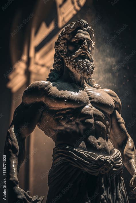 statue   god zeus ancient greek mythology antique sculpture