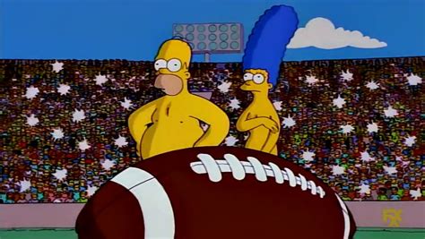 The Simpsons - Homer and Marge Naked At A Stadium by dlee1293847 on