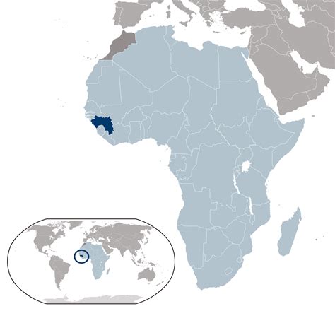 large location map  guinea guinea africa mapsland maps