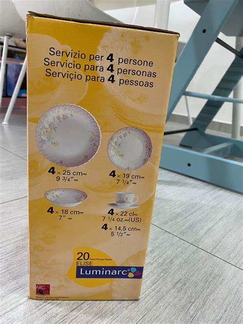 Luminarc Elise 20pc set, Furniture & Home Living, Kitchenware ...