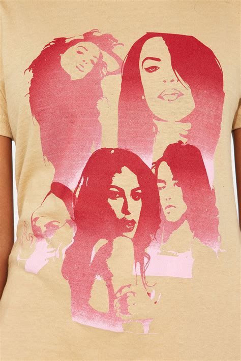 Mini Aaliyah Portraits Tee - Sand | Fashion Nova