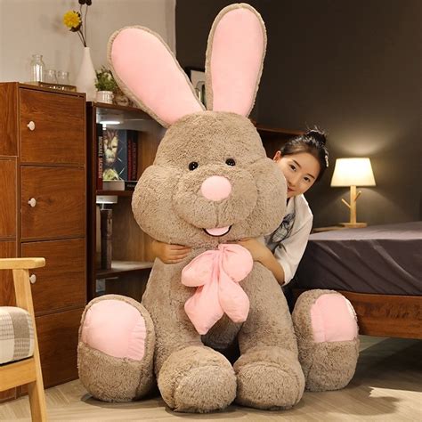 Coelho De Pelucia Gigante - Adorável Coelho Macio Brinquedo De Pelúcia Gigante Big Animal Desenho ...