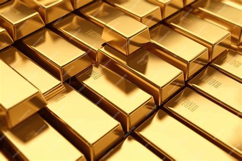 Premium AI Image | shiny gold bullion bars