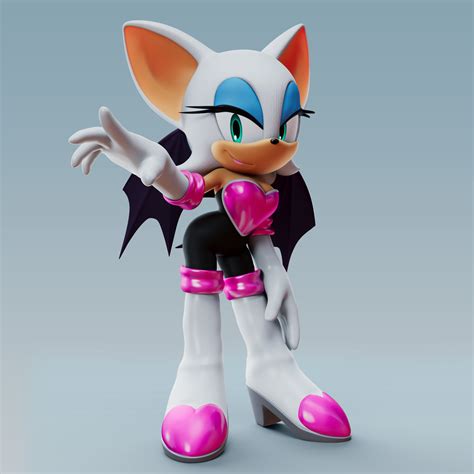 Rouge The Bat Render by alsyouri2001 | Rouge the bat, Sonic fan art