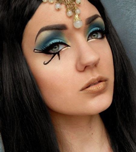 Идеи макияжа на Хэллоуин | Ägyptisches makeup, Cleopatra make-up ...