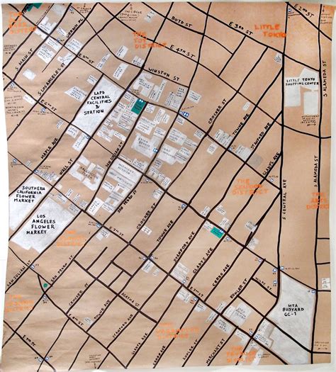 Los Angeles Skid Row Map