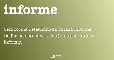 Nos Informe Ou Nos Informem - Informe - Dicio, Dicionário Online de Português