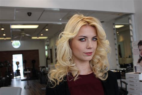 Beautiful and voluminous curls on Dancing with the Stars' Anna Demidova