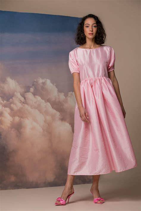 Pink Taffeta Dress - ALLSEAMS