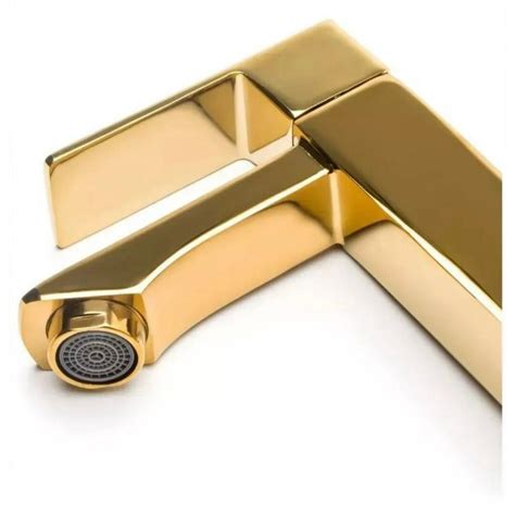 Torneira Para Lavabo Dourada - Torneira Para Banheiro Dourada Lavabo Luxo Metal | Shopee Brasil