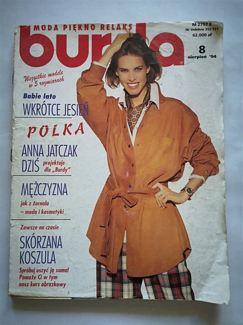 Burda 08/1994, wykroje - 13024905963 - oficjalne archiwum Allegro