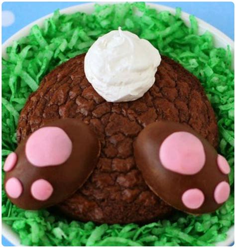 Brownie Bunny Butts | Hungry Happenings | Recipe | Easter dessert