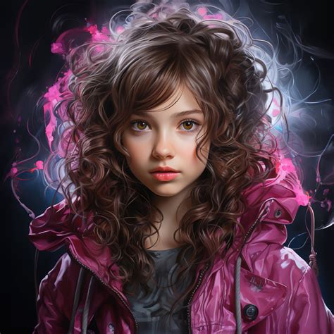 Cute Girl Wallpaper 4K, AI art, Girly backgrounds, Pretty