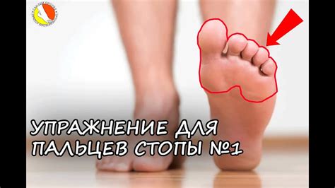 Упражнение для пальцев стопы при поперечном плоскостопии.Сам себе ...